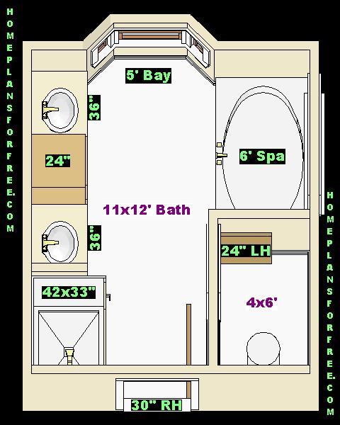 Free Bathroom Plan Design Ideas: Click image to close this window