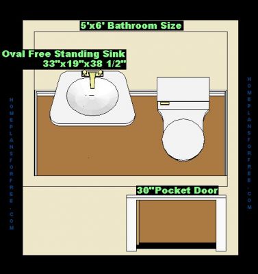 Bathroom on Free Bathroom Plan Design Ideas   Bathroom Design 5x6 Size Small 5 X6