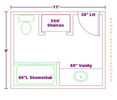 ... Free Bathroom Floor Plans/Free 9x11 Bathroom Floor Plan with Vanity