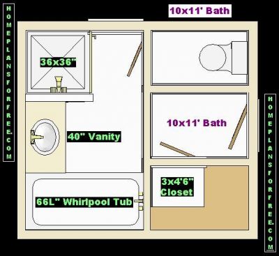 Free Bathroom Plan Design Ideas Bathroom Design 10x11