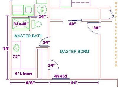 11 X 6 Bathroom Floor Plan