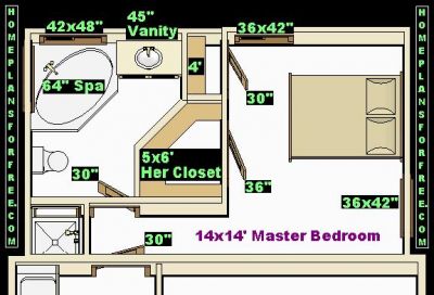 Free Bathroom Plan Design Ideas - Master Bathroom Plans/Master Bedroom 