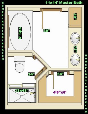 Master Bathroom Floor Plans