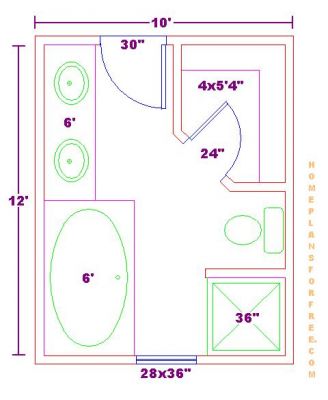 Master Bathroom Floor Plans