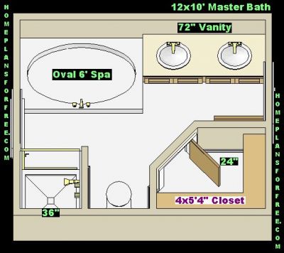 Bathroom Layout 5 X 10