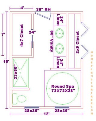 Design Master Bathroom Floor Plans