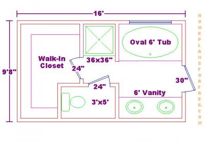 Master Bathroom Floor Plans with Dimensions