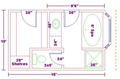 Master Bathroom Floor Plans with Dimensions
