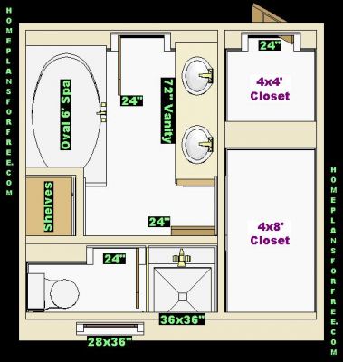 Bathroom Home Design on Free Bathroom Plan Design Ideas   Master Bathroom Design 9x13 Size