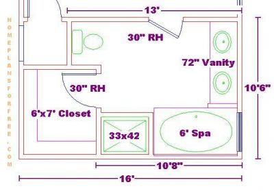 Kitchen Design Layout Floor Plans on Design 10 6 X16  Master Bathroom Floor Plans 10 6  X 16  Layout
