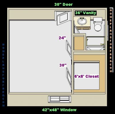 Small Master Bathroom with Closet