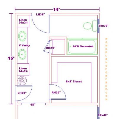 Design Master Bathroom Floor Plans