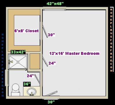 Master Bedroom Floor Plans with Bathroom