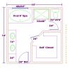 Bathroom floor plans 6 x 10