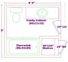 Bathroom floor plans 12 x 8