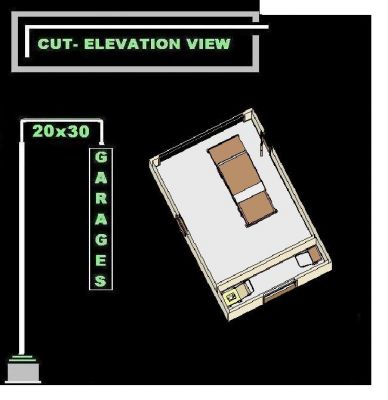  plan with extra storage garage cut elevation plan includes extra