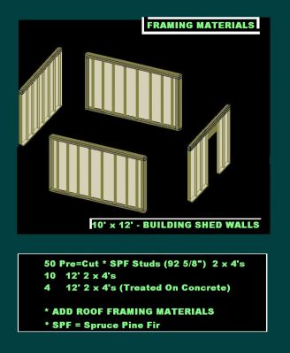 10 x12 storage sheds framing materials sheds wall framing materials 