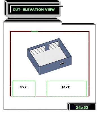 blueprints 24 x32 design with two garage doors garage blueprints 