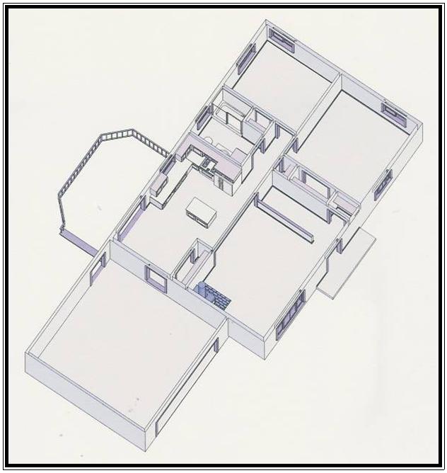 plan cut elevation view elevation plan view of home 1014 square foot home by Brands Construction free plan stock plan