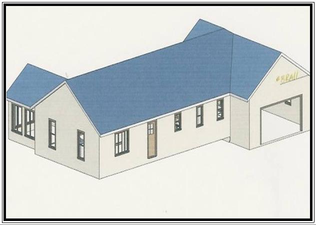 House free elevation plan new home free plan view  of home 1650 square foot home by Brands Construction free plan stock plan free series