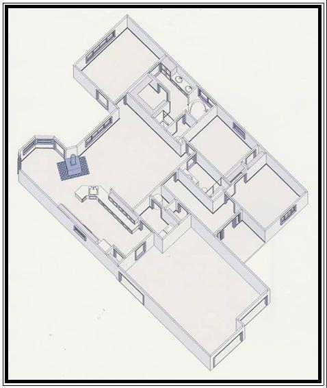 House free elevation plan for new home building. This  plan of home 1480 square feet is a home built by Brands Construction and is a house plan in our New house and home stock plan free series