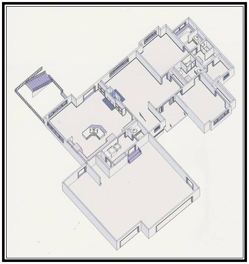 House free  elevation plan view for new home building. This  plan of home 1726 square feet is a new home built by Brands Construction and is a house plan  in our new house and home stock plan free series