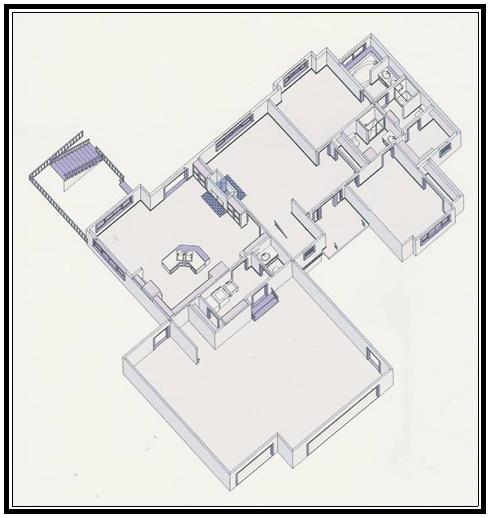 House free  elevation plan view for new home building. This  plan of home 1726 square feet is a new home built by Brands Construction and is a house plan  in our new house and home stock plan free series