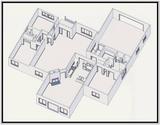 House free elevation view plan for new home building. This  plan of a home 1902 square feet is a new home plan built by Brands Construction and is a house building  plan of our new house and home stock plan free series